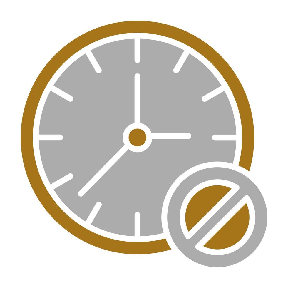 Block Time Vector Icon Style