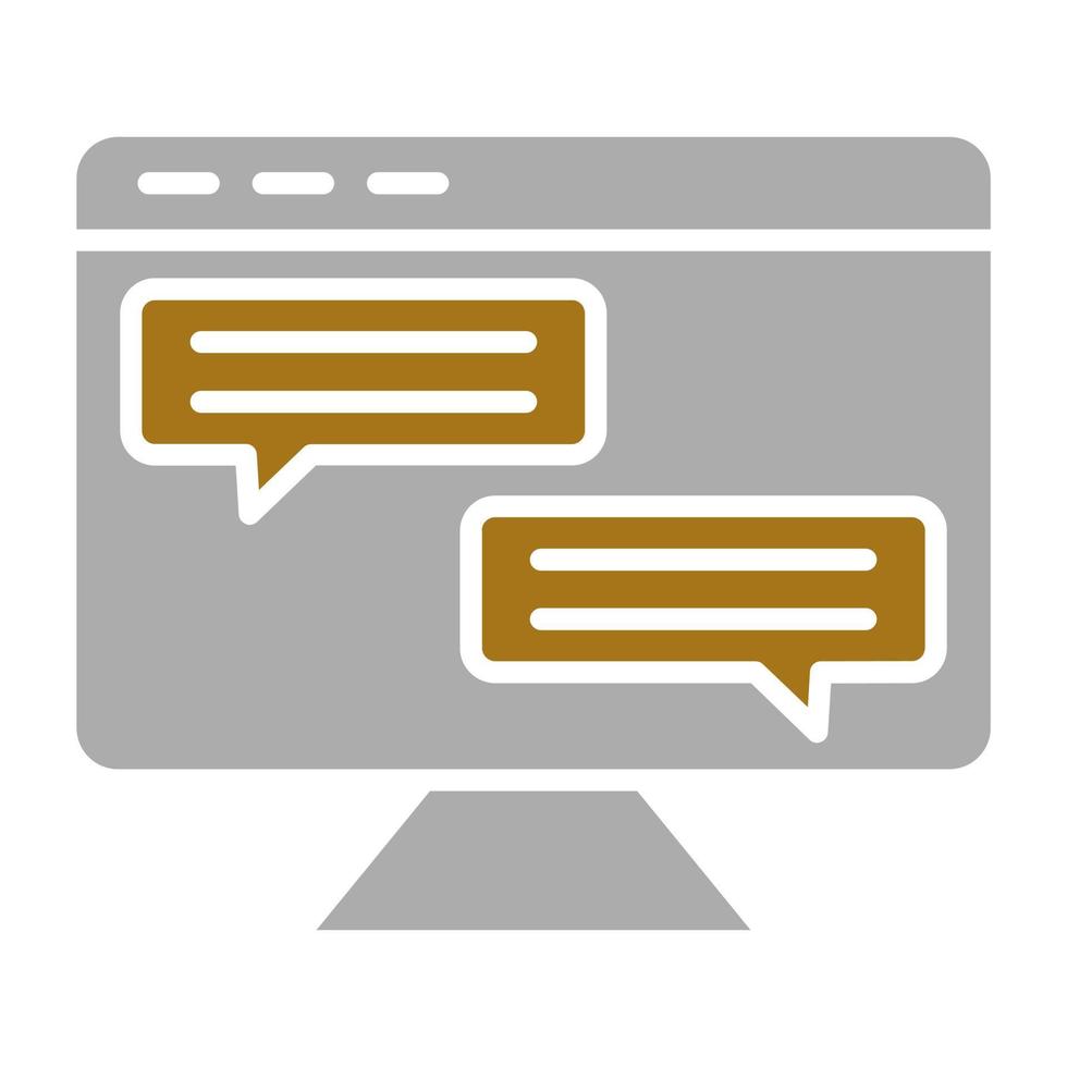Live Chat Vector Icon Style