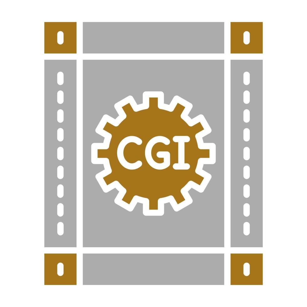 CGI Film Vector Icon Style