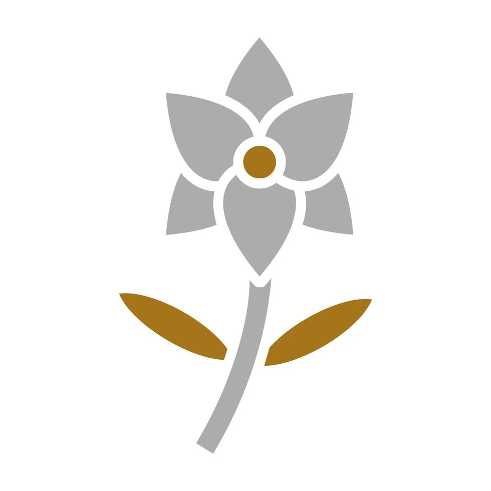orquídea vector icono estilo