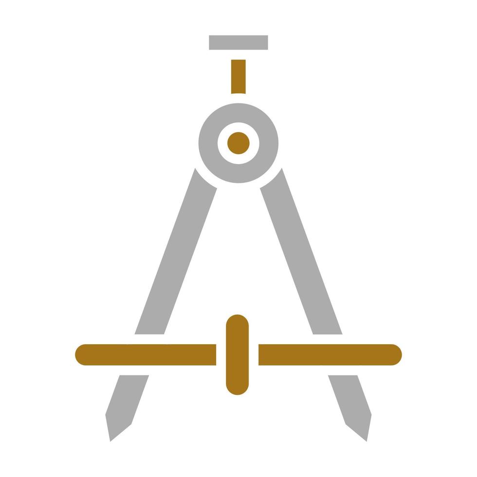 Drawing Compass Vector Icon Style