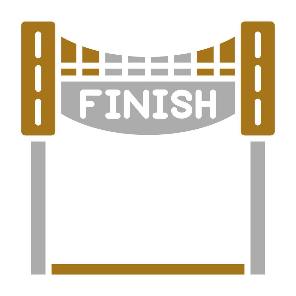 Finish Line Vector Icon Style