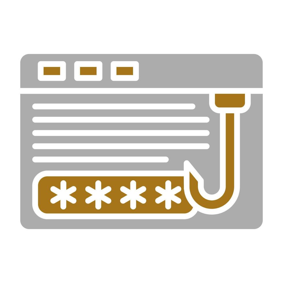 Password Phishing Vector Icon Style