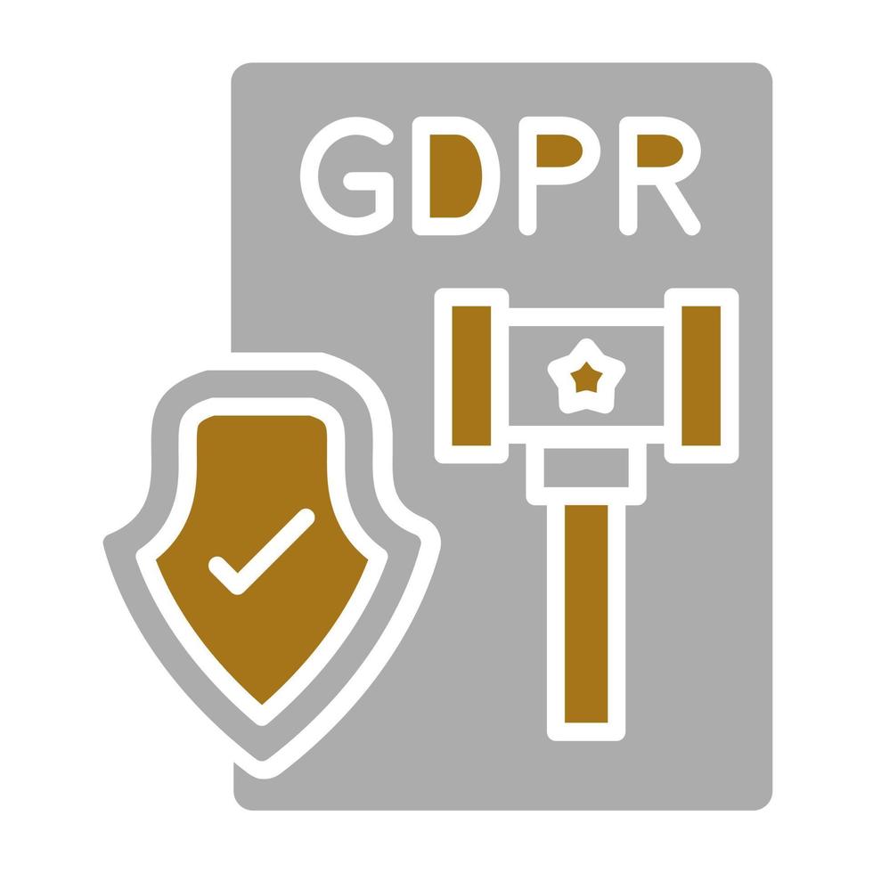 Gdpr Lawsuit Vector Icon Style