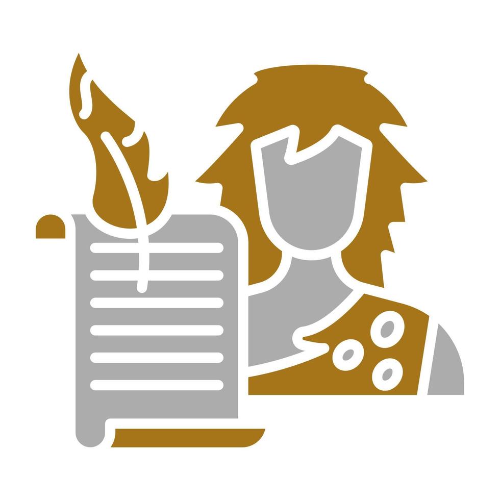 Historian Man Vector Icon Style