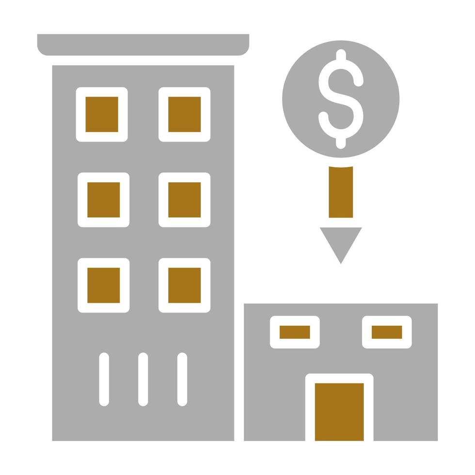 Hotel Cost Vector Icon Style