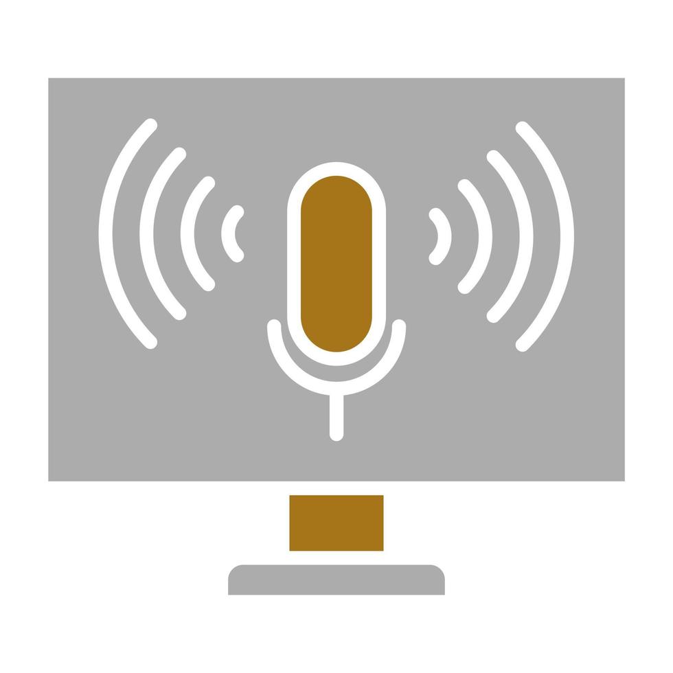 Voice Control Vector Icon Style