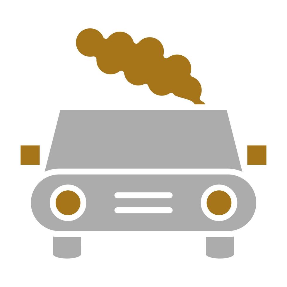 Car Pollution Vector Icon Style