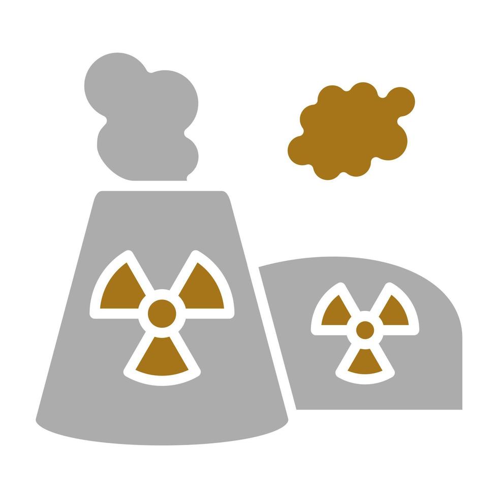 nuclear contaminación vector icono estilo