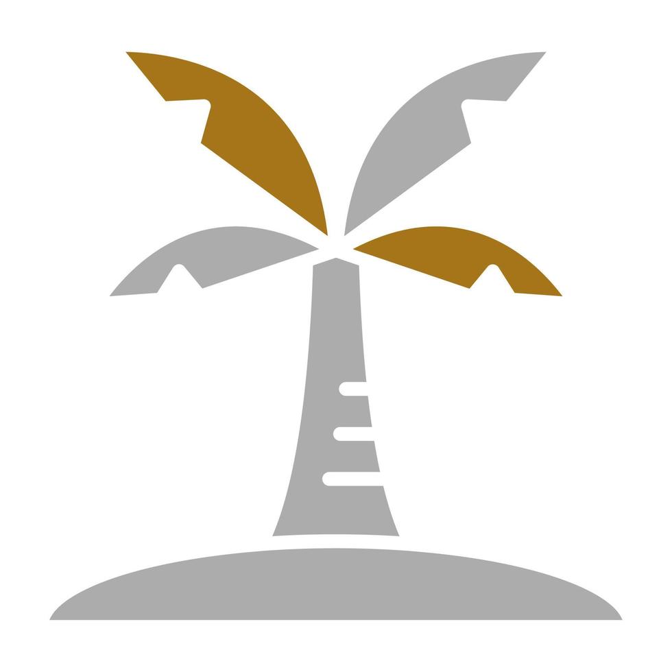 Palm Island Vector Icon Style