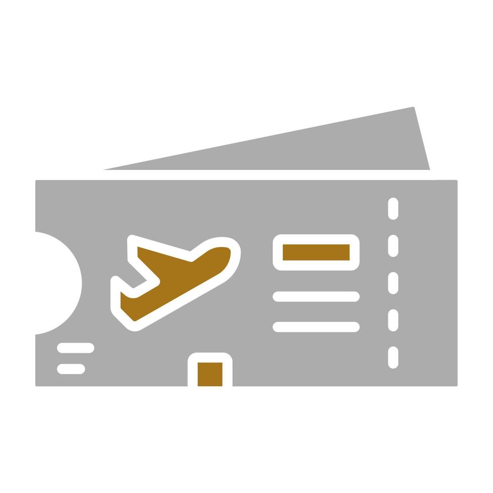 Boarding Pass Vector Icon Style