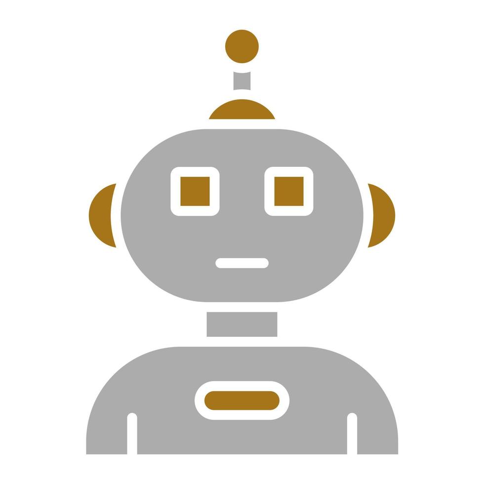 Humanoid Robot Vector Icon Style