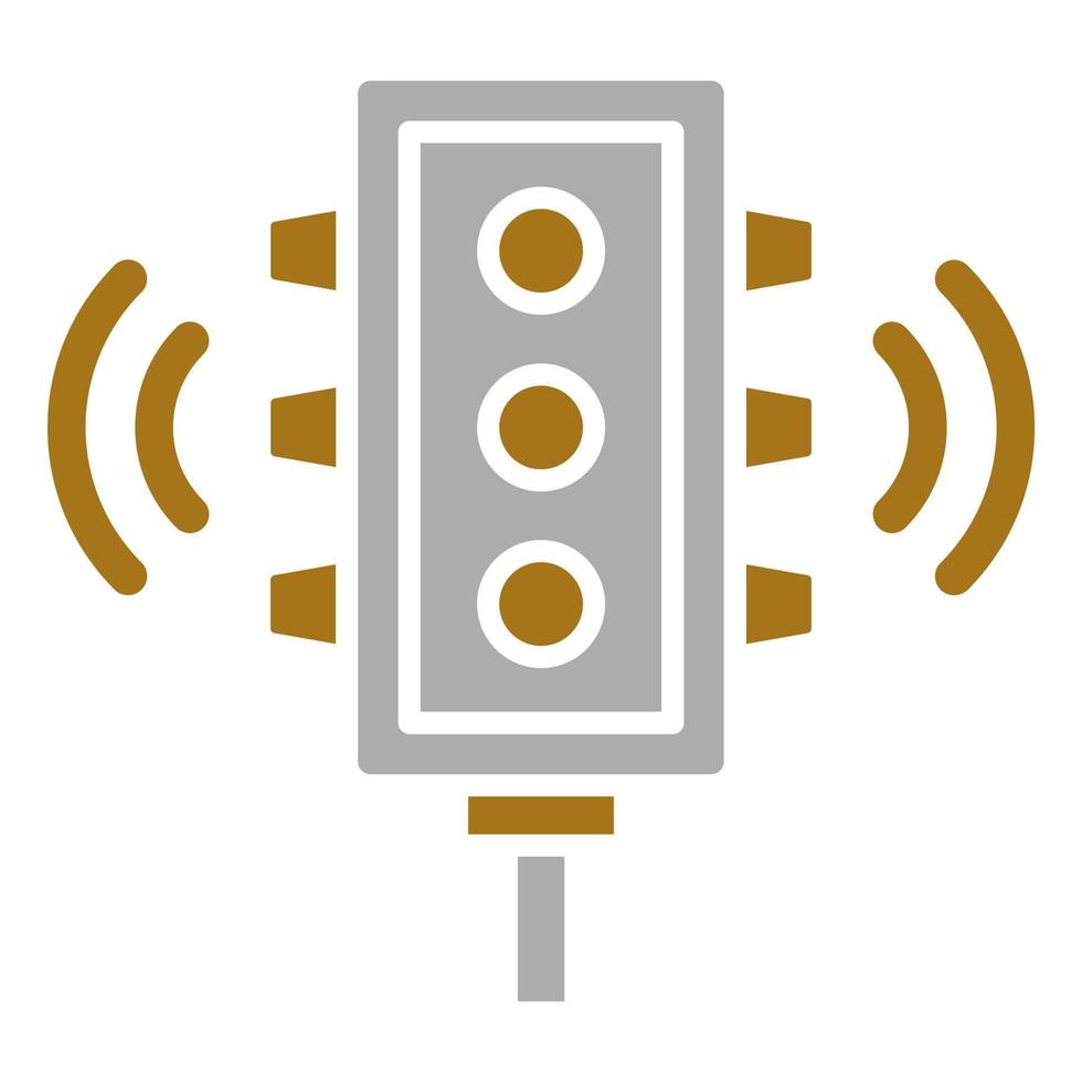 Smart Traffic Light Vector Icon Style