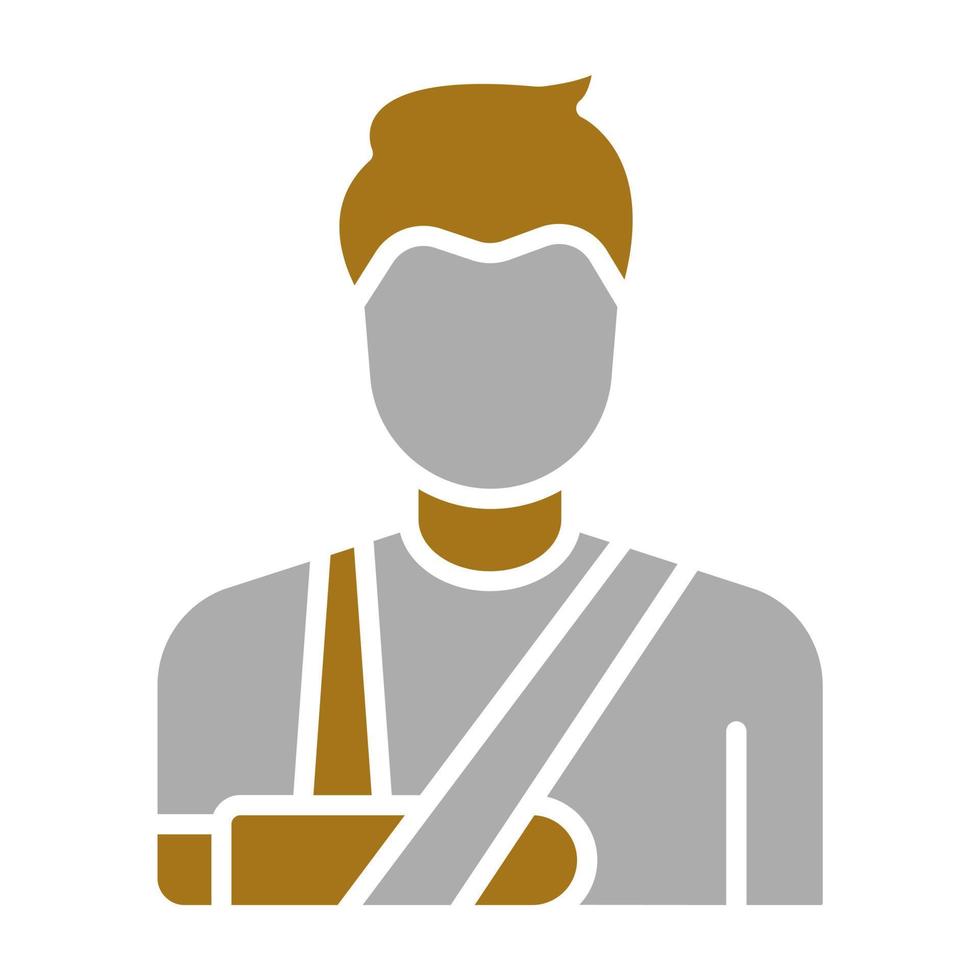 Broken Arm Vector Icon Style