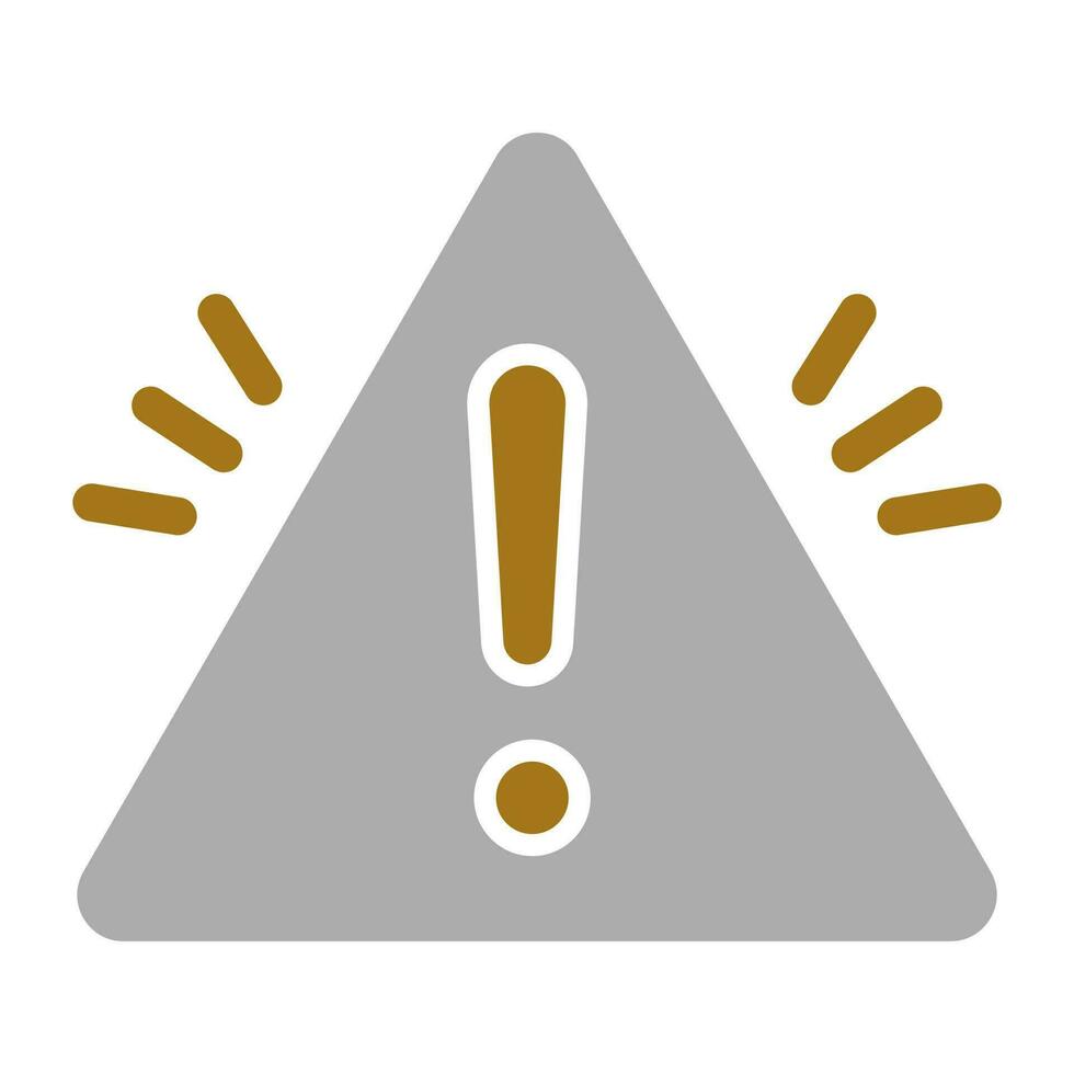 Warning Sign Vector Icon Style