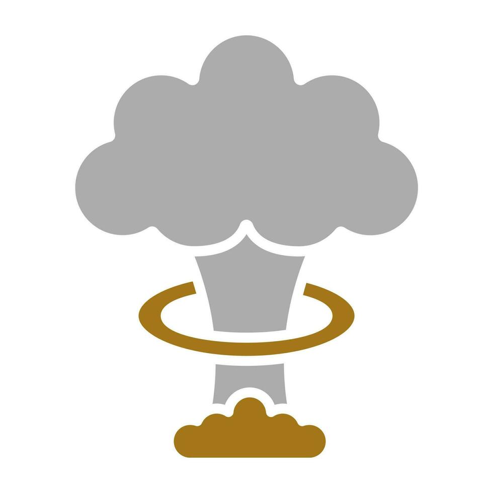 Nuclear Explosion Vector Icon Style