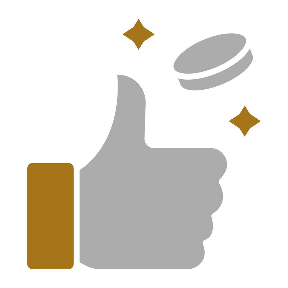 Coin Toss Vector Icon Style