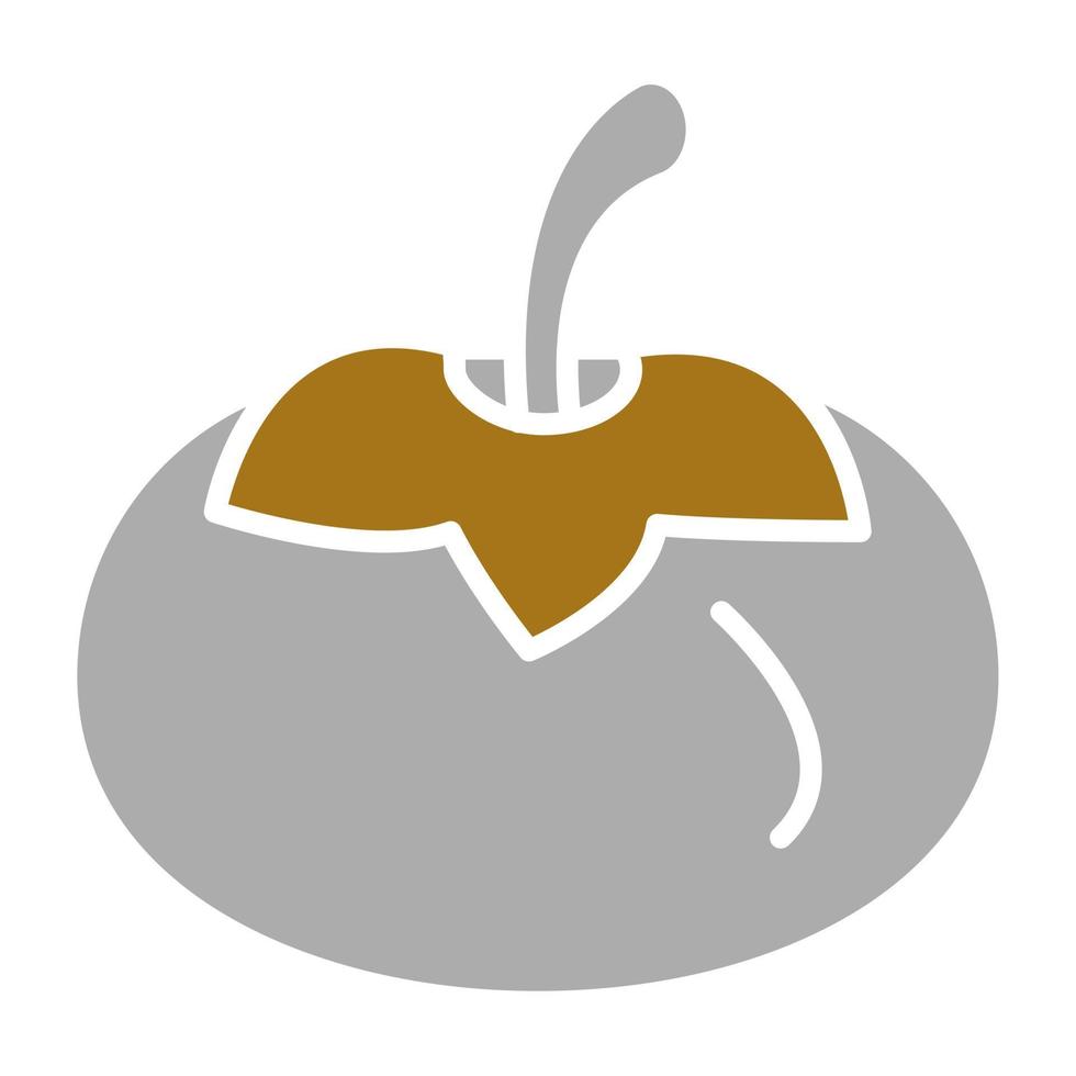 Persimmon Vector Icon Style