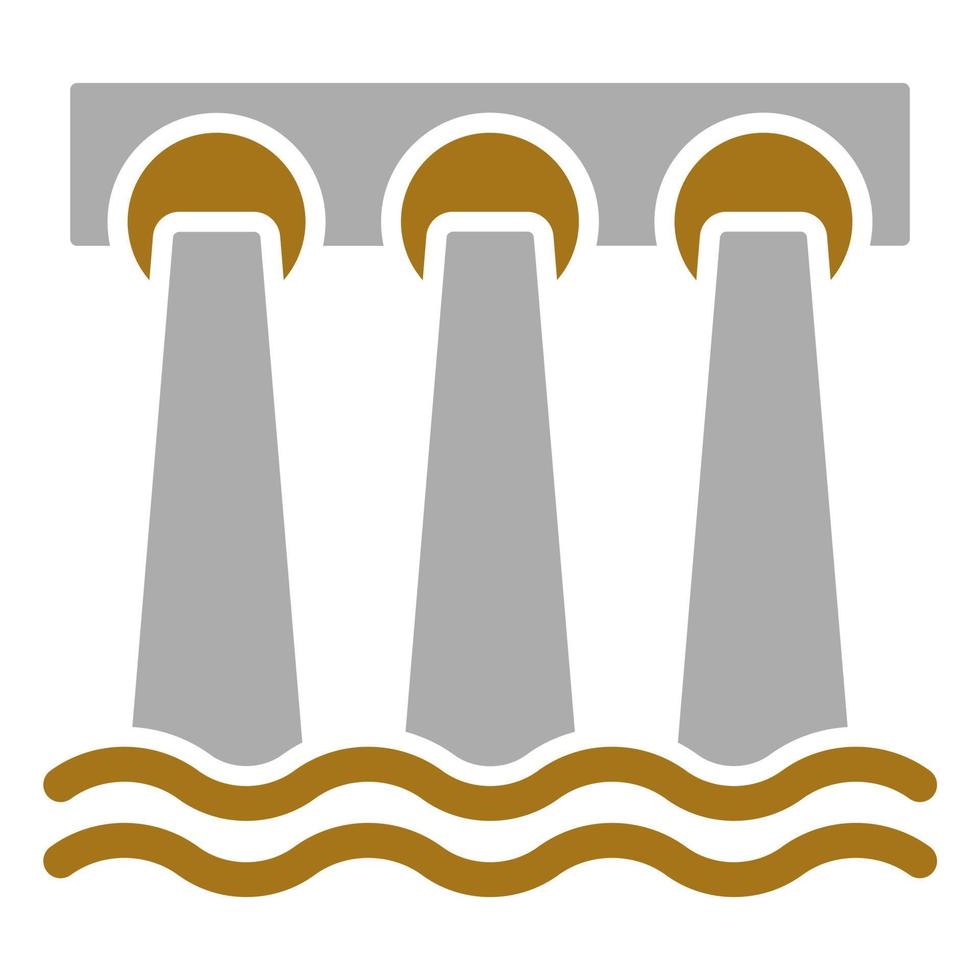 Dam Vector Icon Style