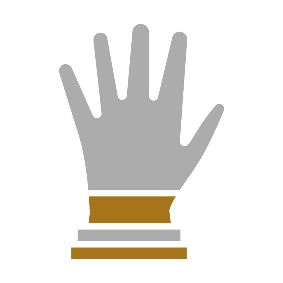 Exam Gloves Vector Icon Style