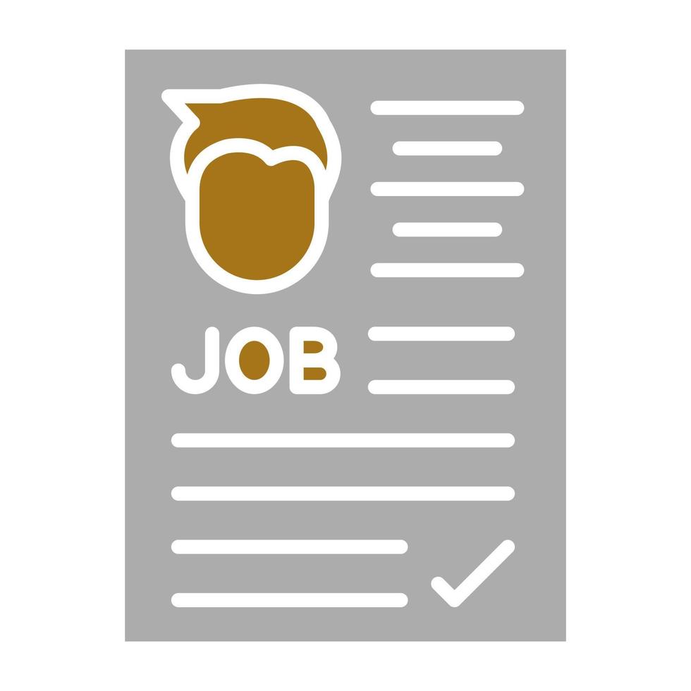 Applicant Male Vector Icon Style