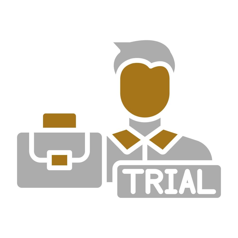 Job Trial Vector Icon Style