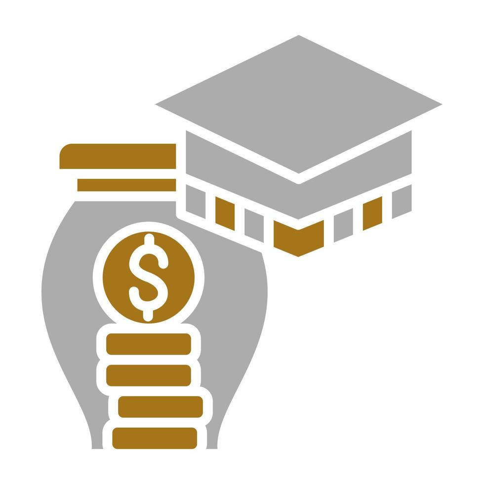 educación ahorros vector icono estilo