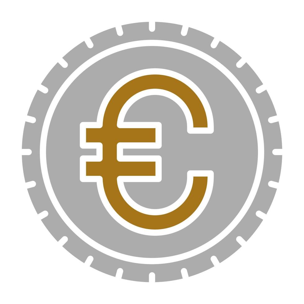 euro vector icono estilo