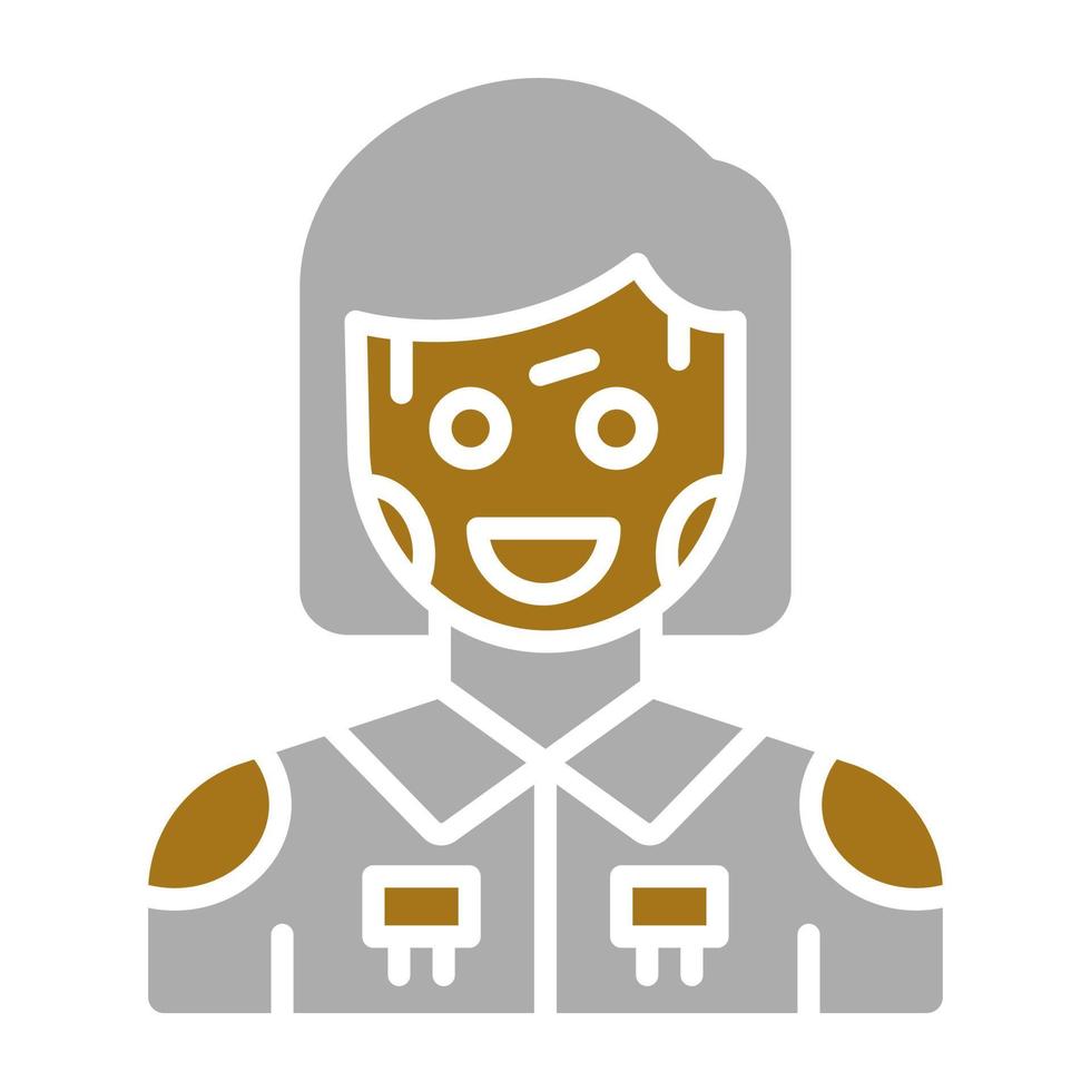 Humanoid Robot Vector Icon Style