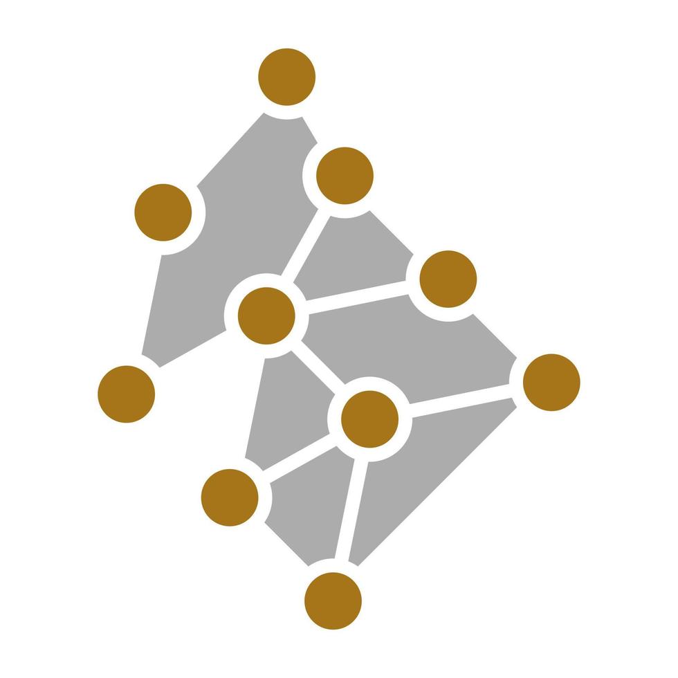Neural Network Vector Icon Style