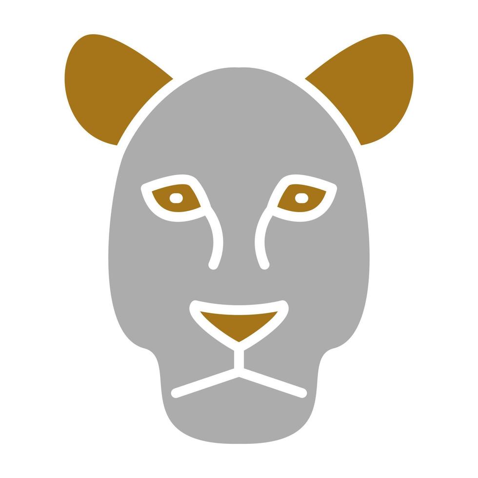 Mountain Lion Vector Icon Style