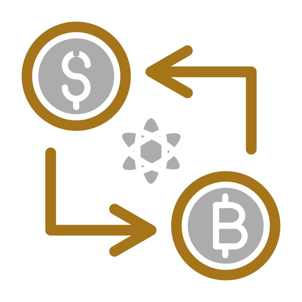 Atomic Swap Vector Icon Style