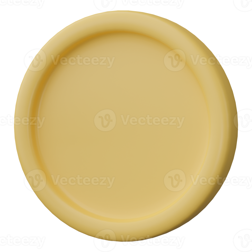 3D render, coin isolated on transparent background. png