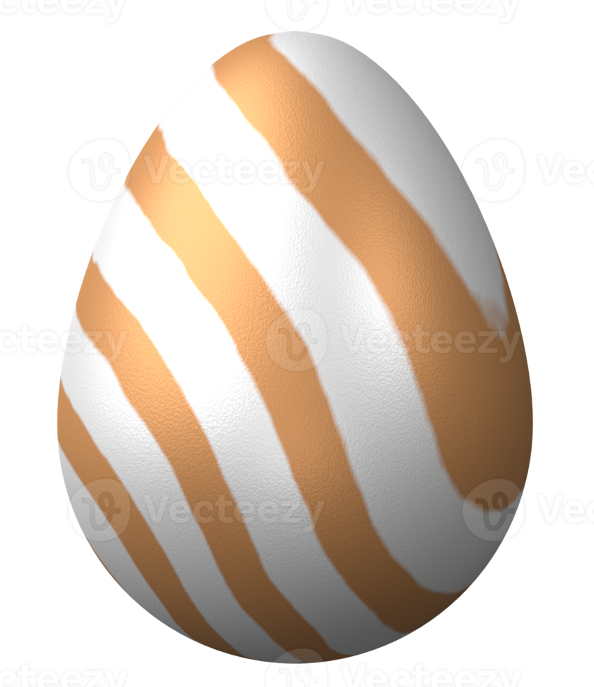3d Ostern Ei isoliert auf transparent Hintergrund png Datei.
