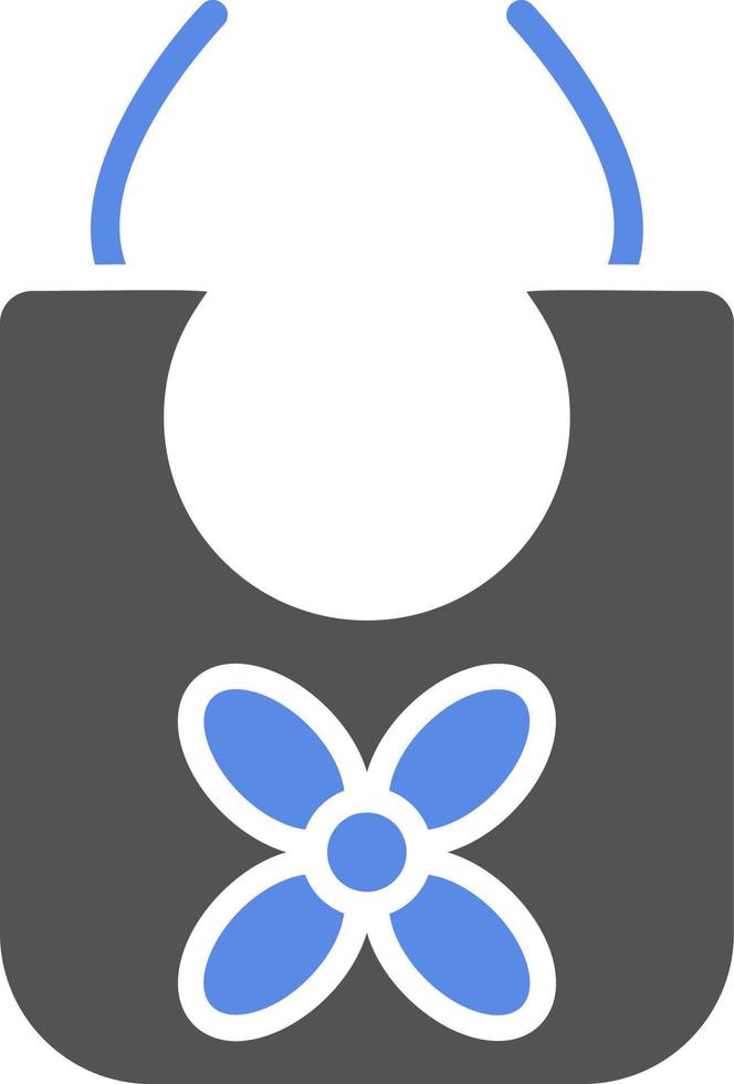 Baby Bib Vector Icon Style