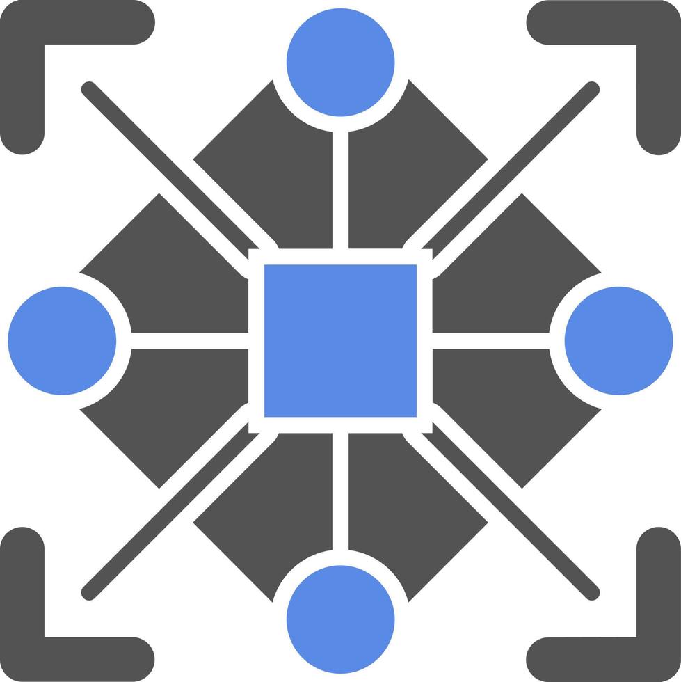 Pattern Recognition Vector Icon Style