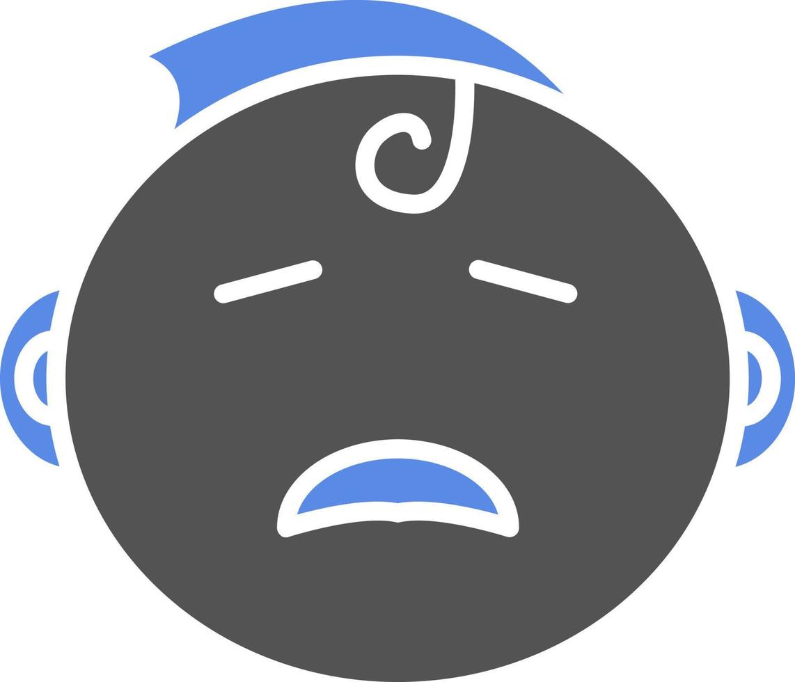 Crying Baby Vector Icon Style