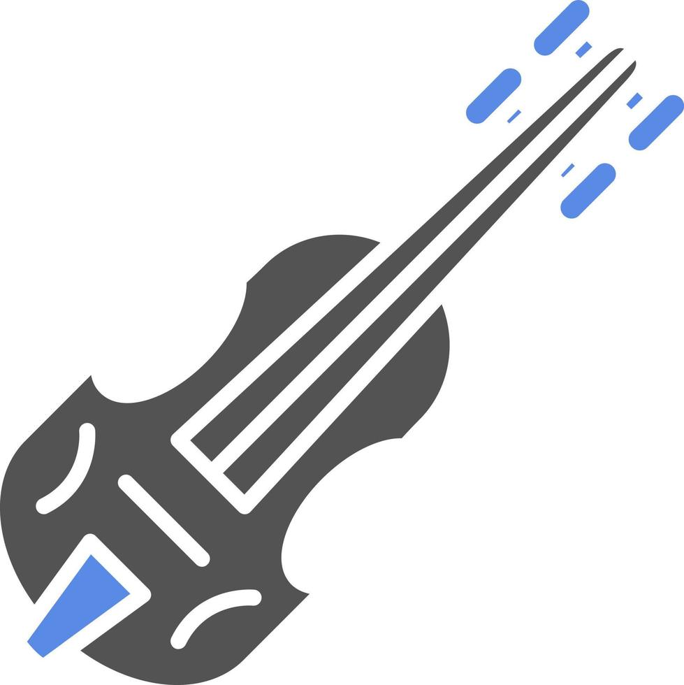 violín vector icono estilo