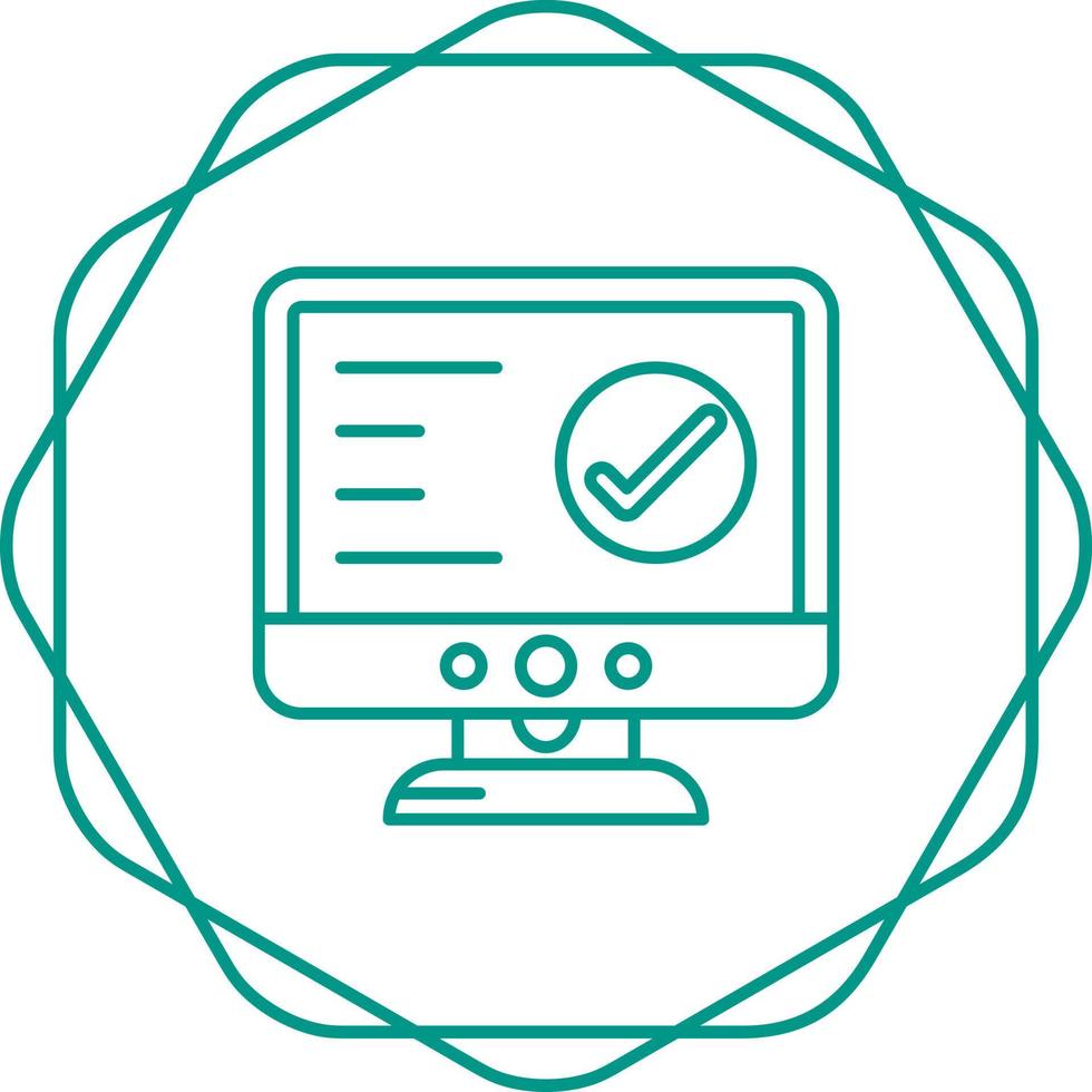 Check Lcd Vector Icon