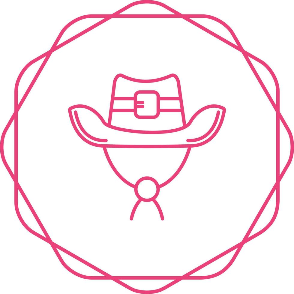 icono de vector de sombrero de vaquero