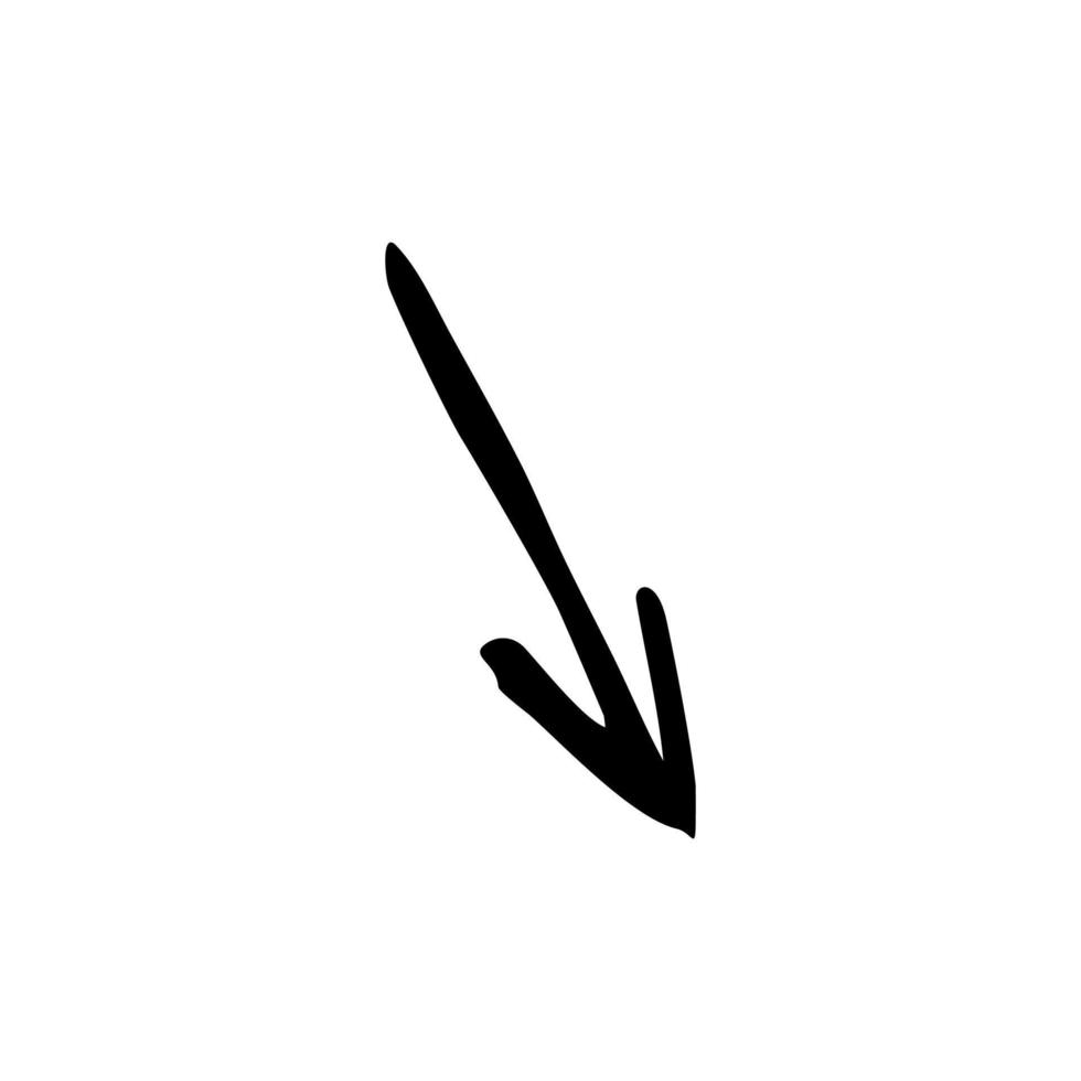 Abstract sketch of the arrow vector