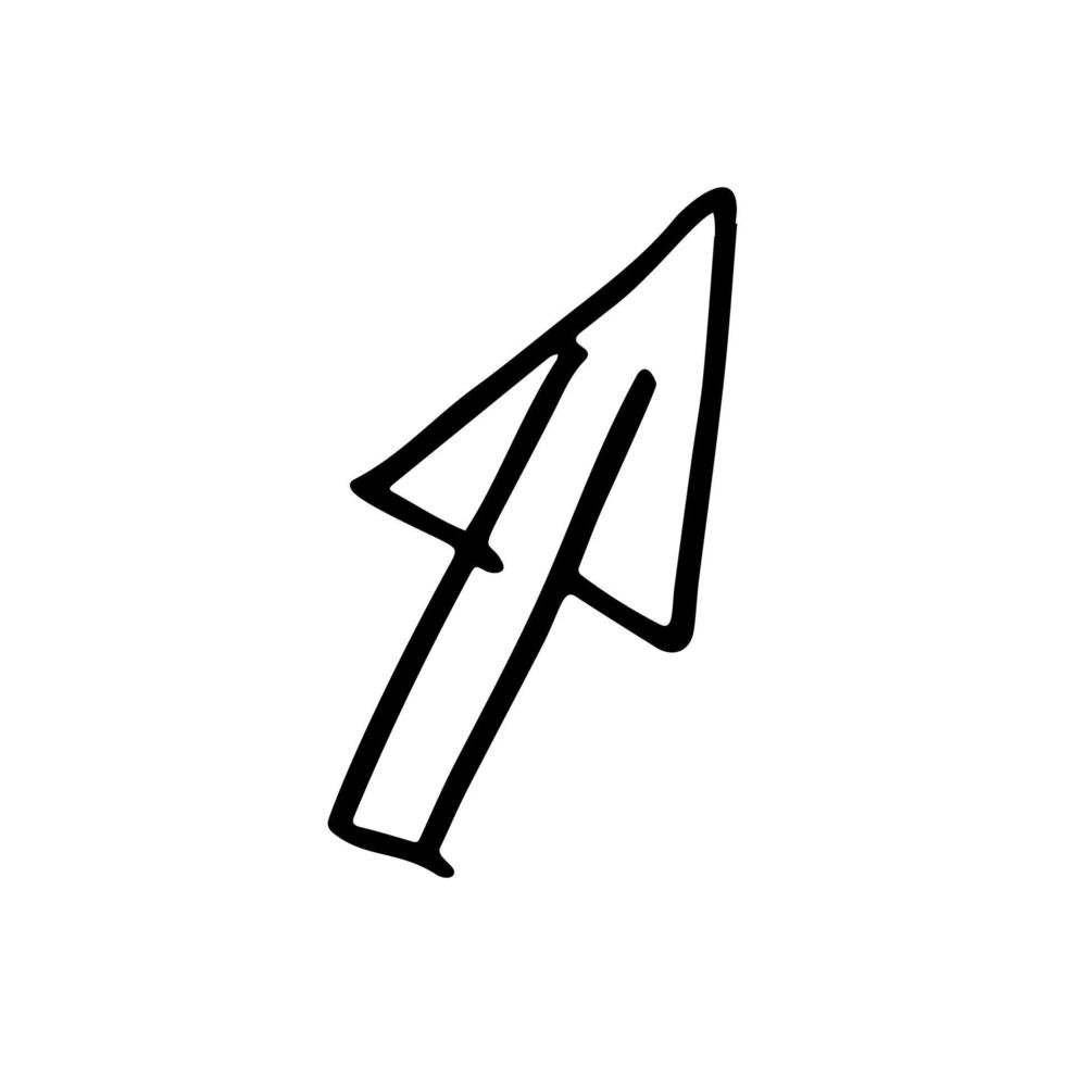 Abstract sketch of the arrow vector