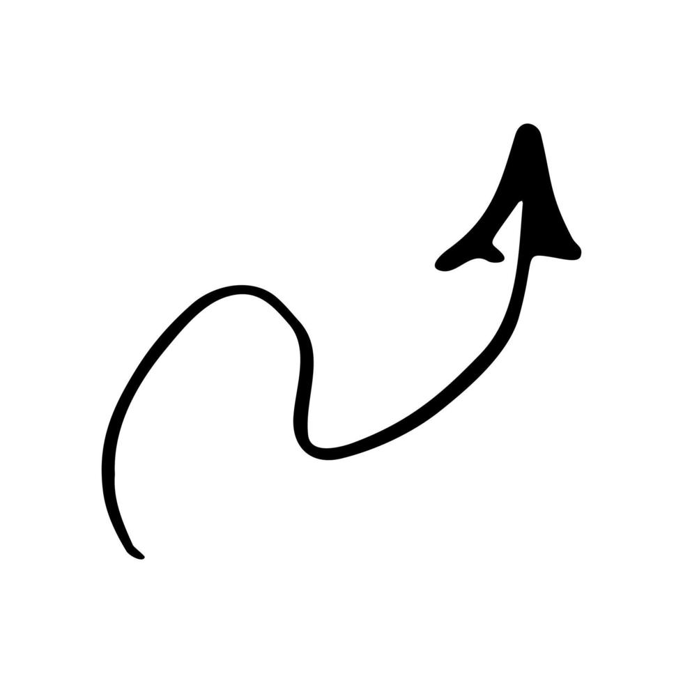 Abstract sketch of the arrow vector