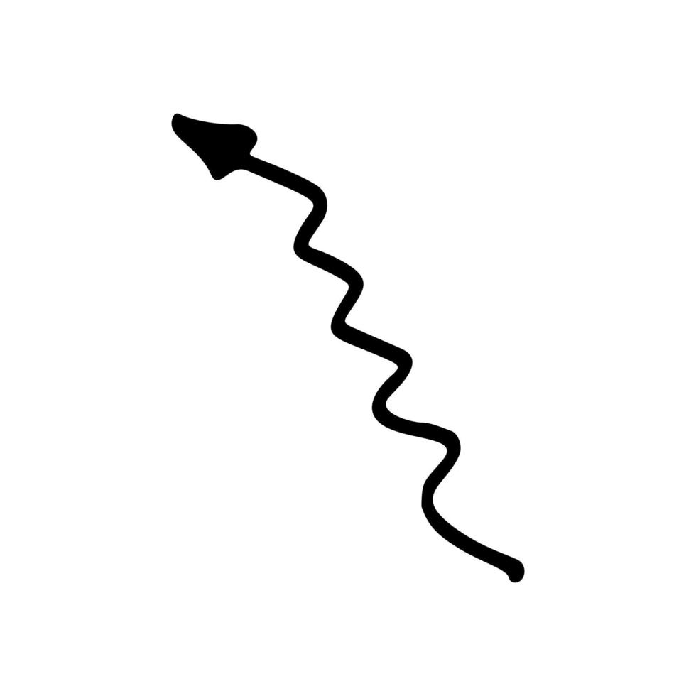 Abstract sketch of the arrow vector