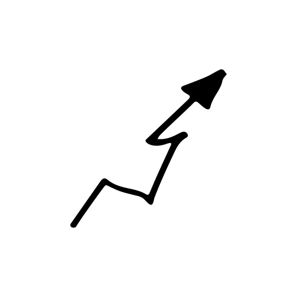 Abstract sketch of the arrow vector