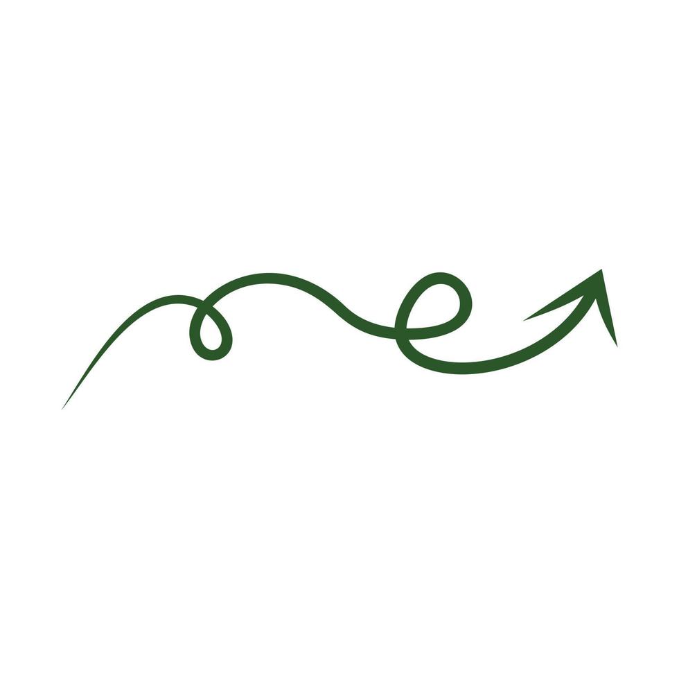 Abstract sketch of the arrow vector