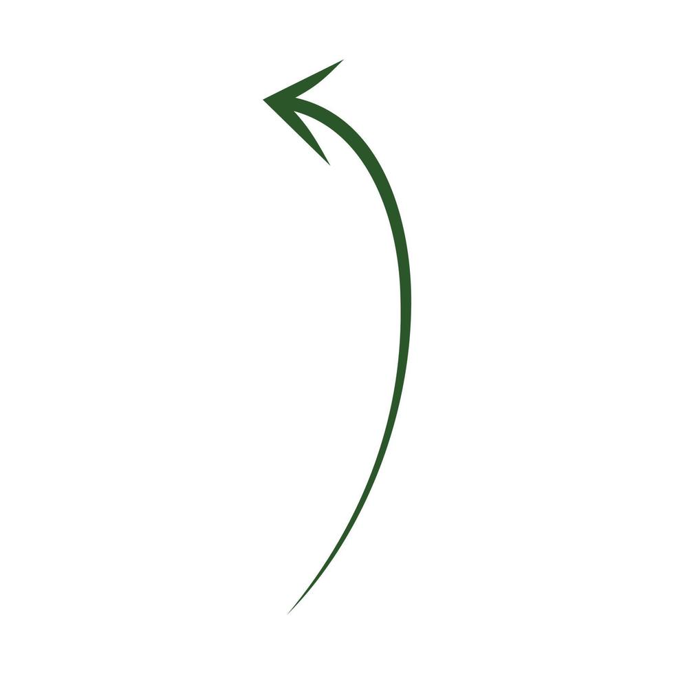 Abstract sketch of the arrow vector