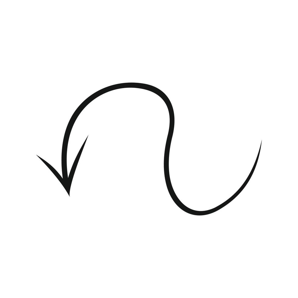 Abstract sketch of the arrow vector