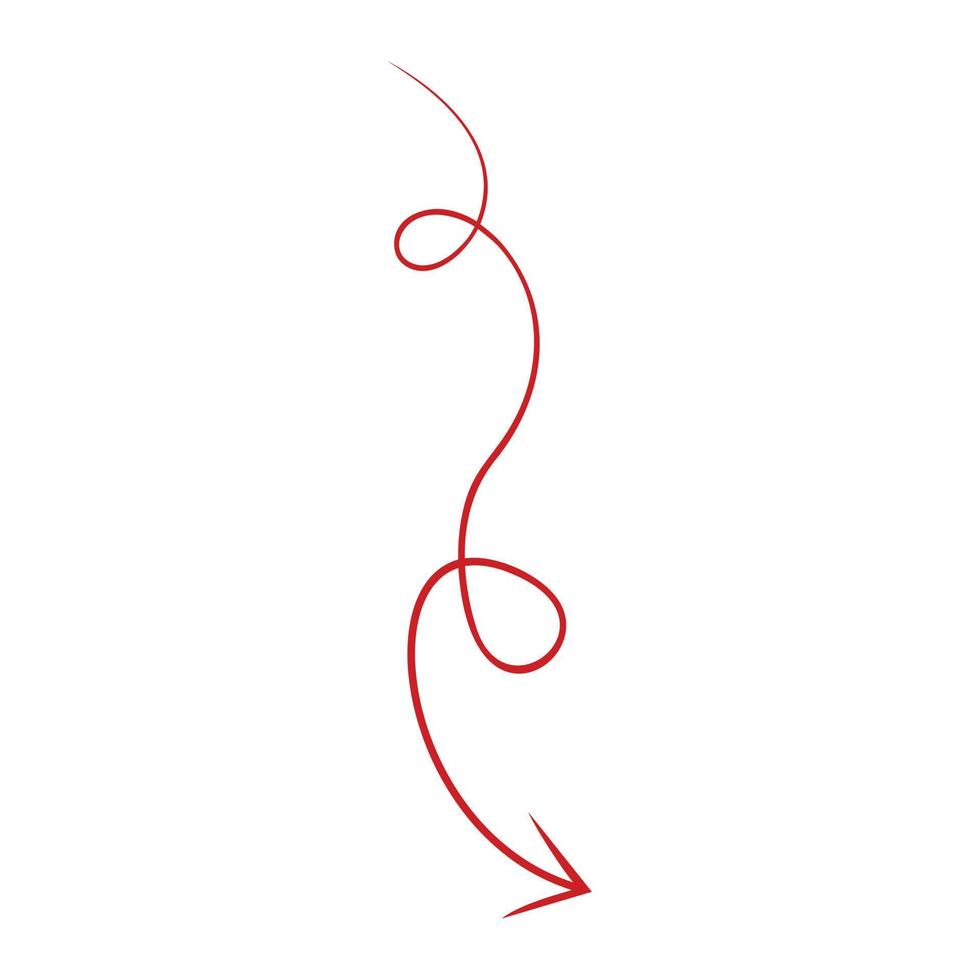 Abstract sketch of the arrow vector