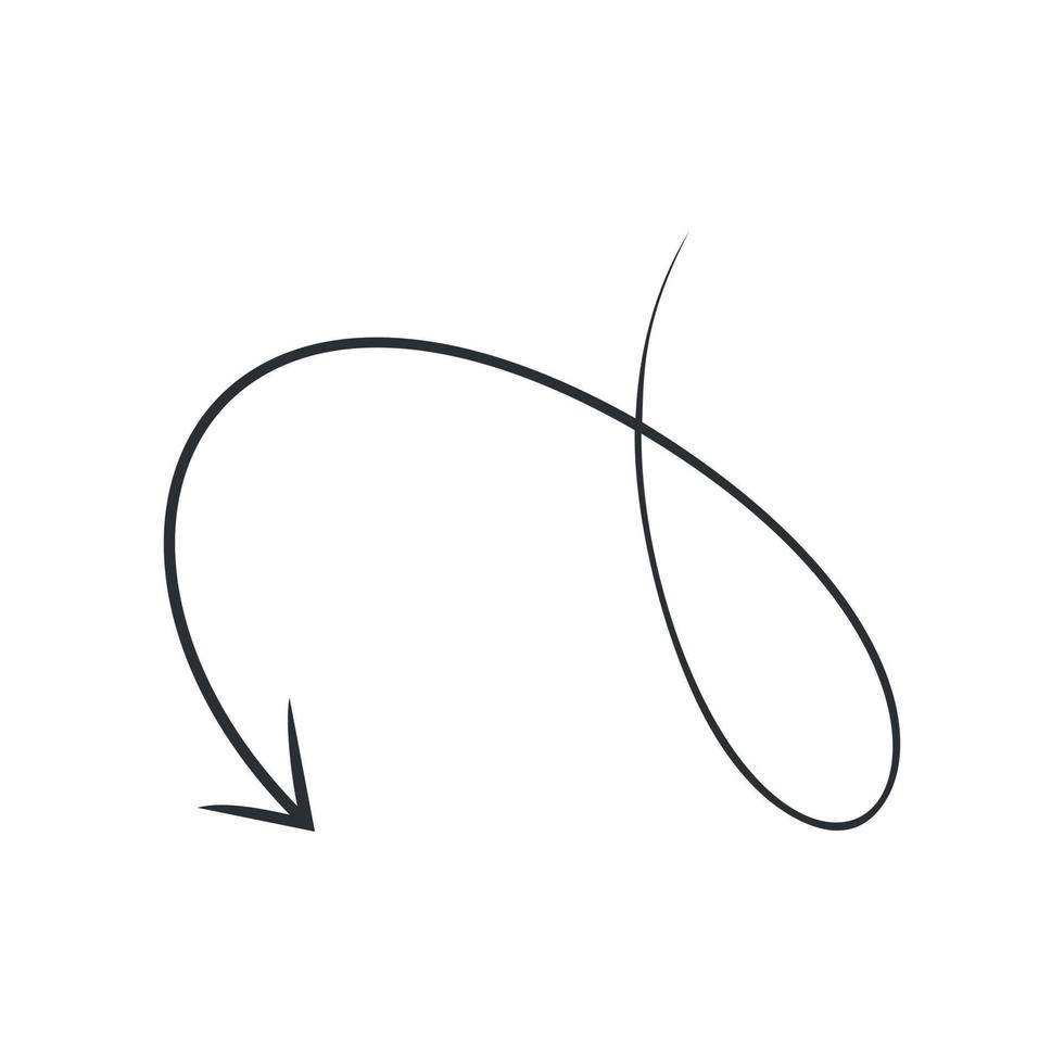 Abstract sketch of the arrow vector